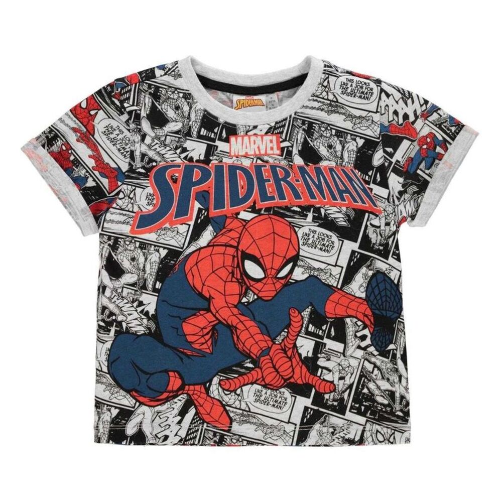 Spider-Man Childrens/Kids Comic Cotton T-Shirt / Multicolored